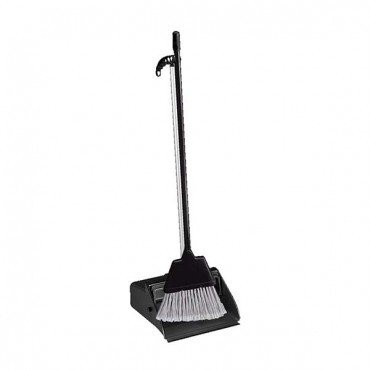 Plastic Lobby Dustpan With Handle and New Lobby Brush Complete