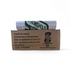Stronghold Biodegradable Clear Bin Bags