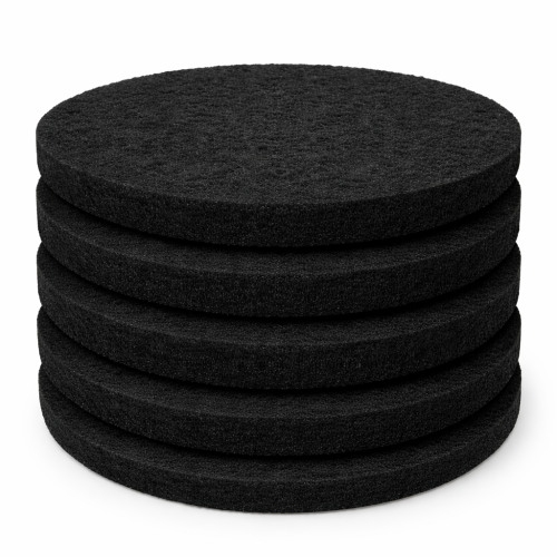 17" Black Floor Pads