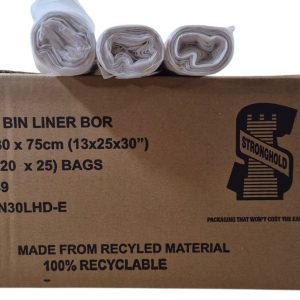 30 L Biodegradable Bin Liners | White | 310 mm x 585 mm x 760 mm