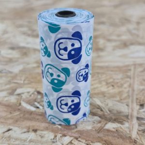 PE Perfumed White Printed Dog Poop Bags