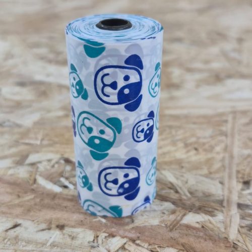 PE Perfumed White Printed Dog Poop Bags
