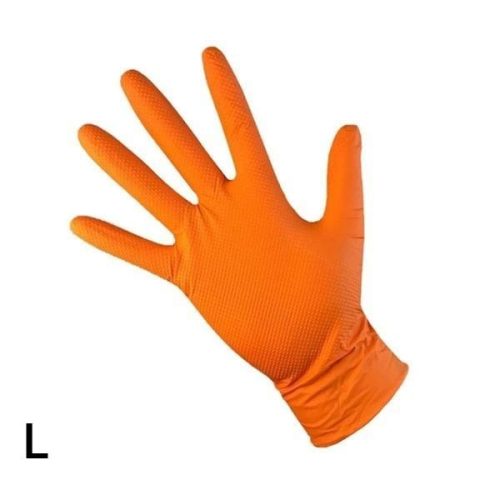 ASAP T-Grip Orange Nitrile Diamond Texture