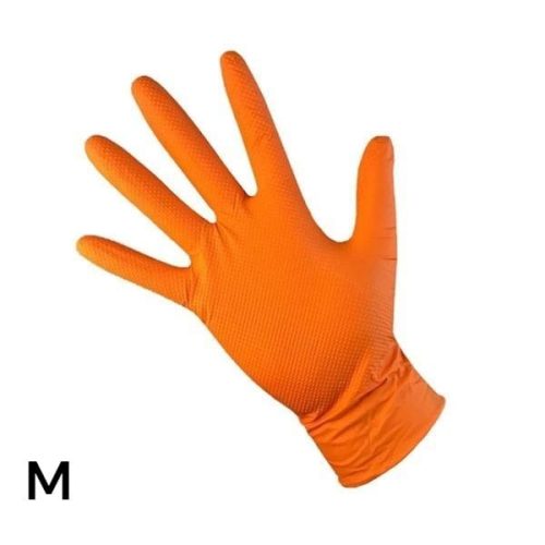 ASAP T-Grip Orange Nitrile Diamond Texture