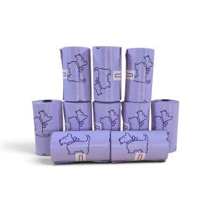 PE Perfumed Purple Dog Poop Bags