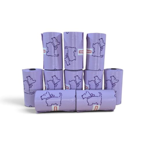 PE Perfumed Purple Dog Poop Bags