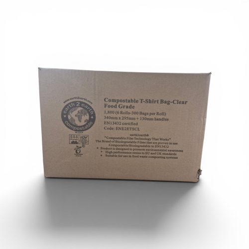 Earth2Earth Compostable T-Shirt Bag Clear | Food Safe