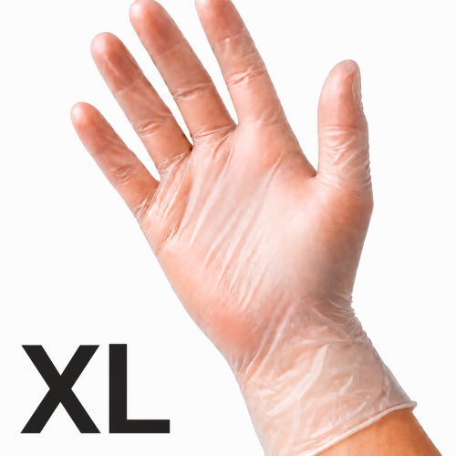 ASAP Vinyl Powder Free Disposable Gloves | Clear