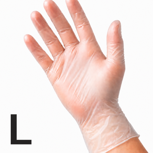 ASAP Vinyl Powder Free Disposable Gloves | Clear