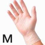 ASAP Vinyl Powder Free Disposable Gloves | Clear