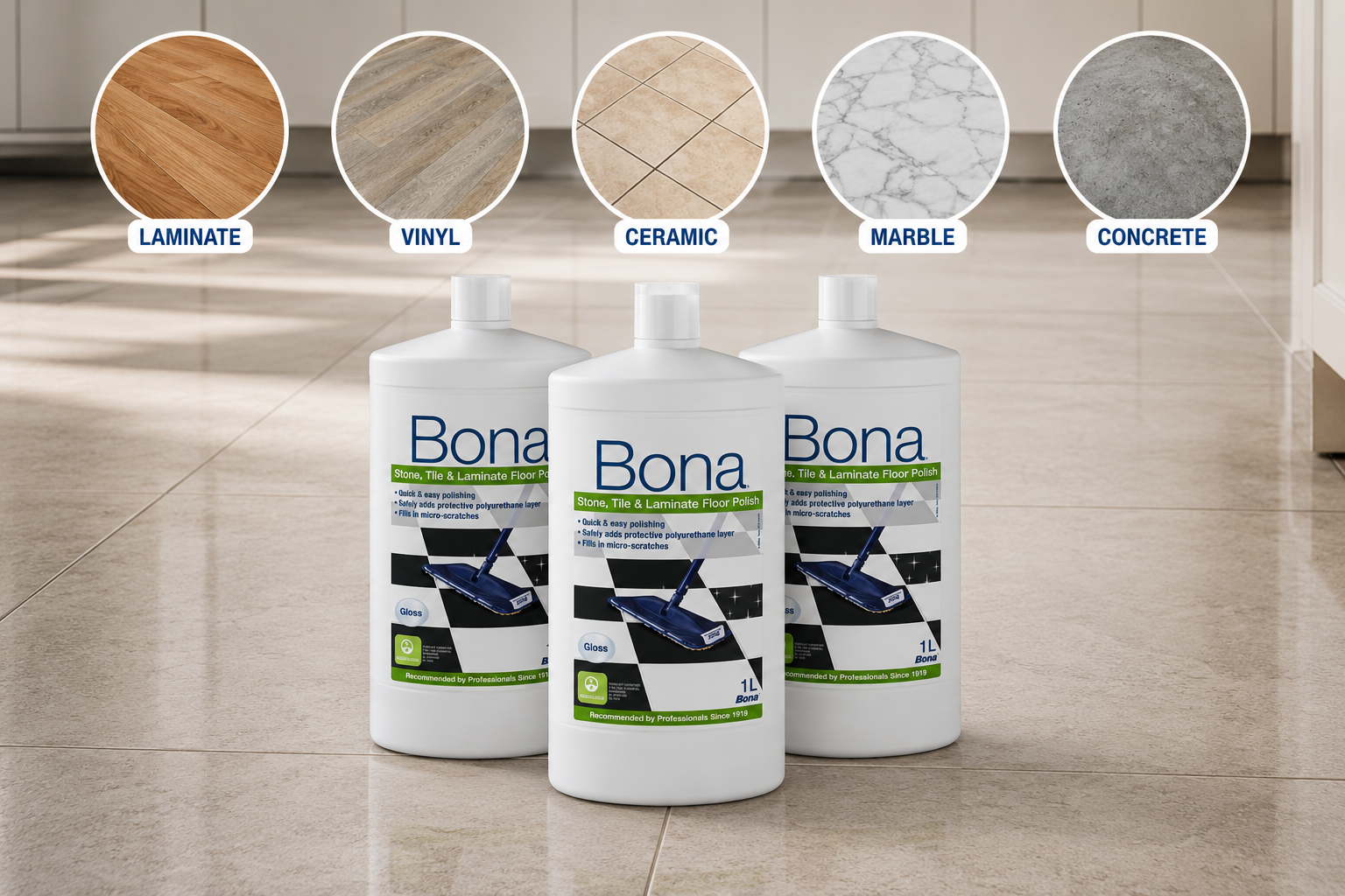 Bona Stone And Laminate Floor Polish
