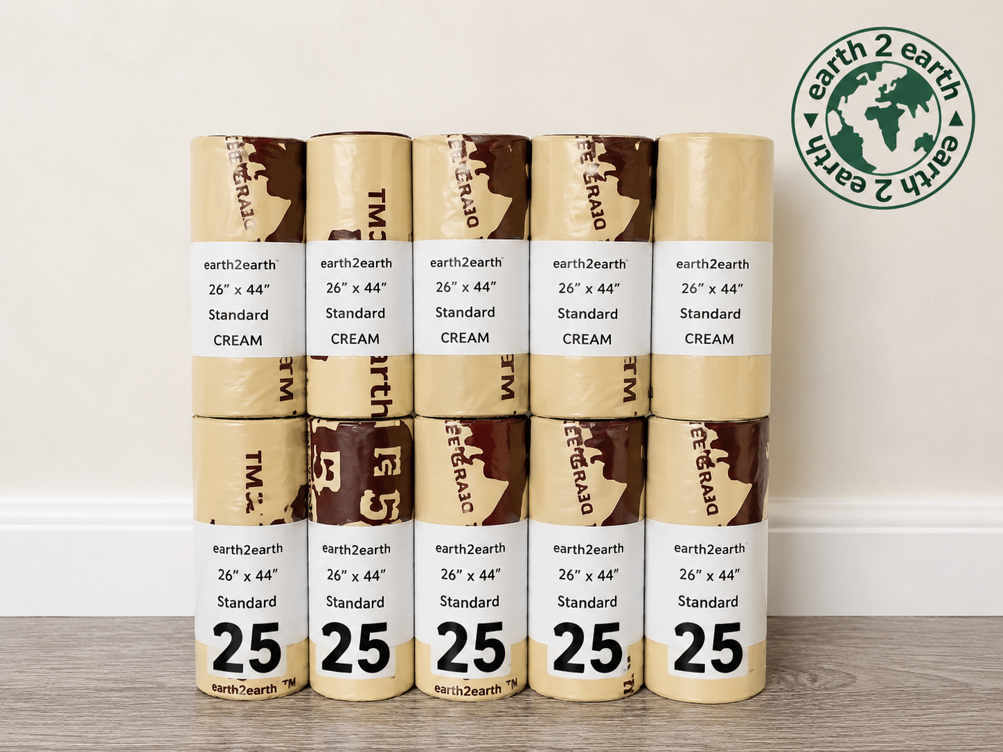 The Earth2Earth Standard Refuse Sack Cream 26 x 44