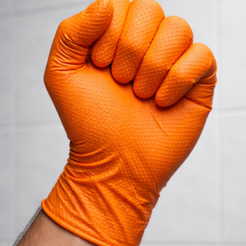 Orange Nitrile T-Grip 8G