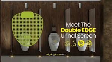 Edge Urinal Screen Double Edge