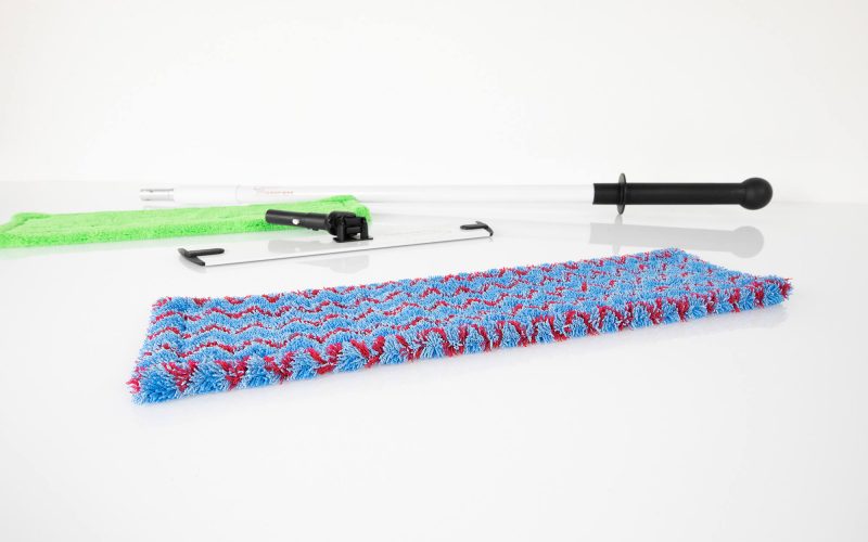 Professional Floor Cleaning Kit - Handle, Frame & 2 Velcro Pads