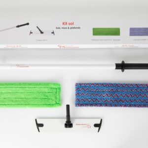 Professional Floor Cleaning Kit – Handle, Frame & 2 Velcro Pads