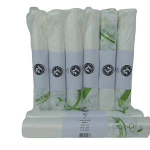 Earth2Earth 240L Compostable Bin Liners – 5 Bags Per Roll