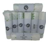 Earth2Earth Compostable Sacks 600 mm x 700 mm - Clear - 10 Bags