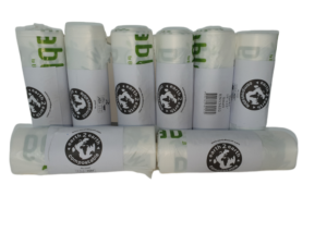 Earth2Earth Clear Compostable Sacks 18" x 18" | 20 Bags Per Roll