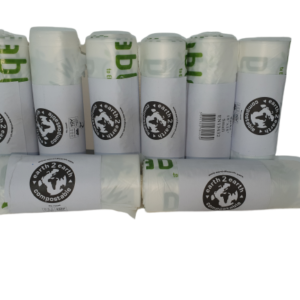 Earth2Earth Clear Compostable Sacks 18″ x 18″ – 20 Bags Per Roll