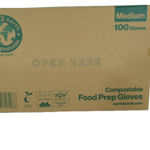Earth2Earth Compostable Food Prep Gloves / 100 Gloves