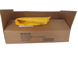 Heavy Duty Yellow Plastic Bags 18" x 29" X 39"