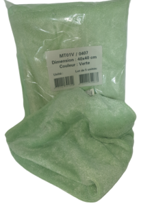 Green Microfiber Wipe 40 cm x 40 cm