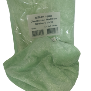 Green Microfiber Wipe 40 cm x 40 cm