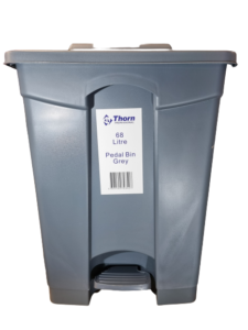 Earth2earth 68 L Grey Pedal Bin | 49 x 40 x 83.5 Cm