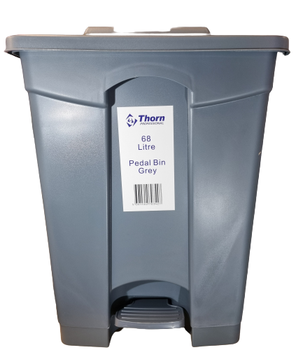 Earth2earth 68 L Grey Pedal Bin