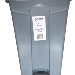 Earth2earth 87 L Waste Pedal Bin Grey | 49 x 40 x 105 Cm