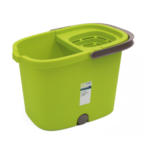 Rectangle Bucket With Wringer & Wheels 16 L