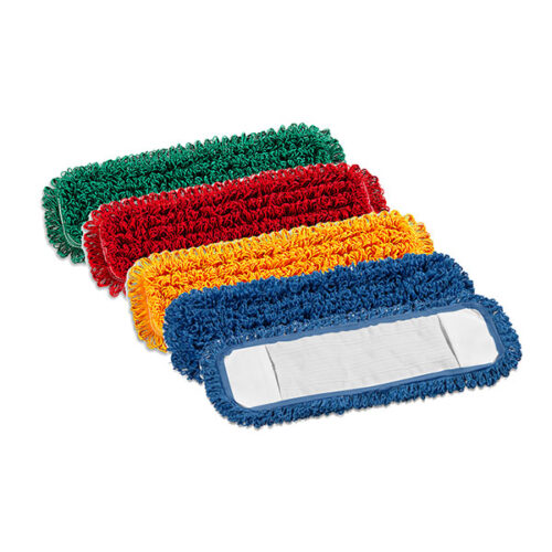 Colour Coded Looped Microfibre Pocket Mop Head