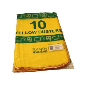 Standard Yellow Dusters 50 cm x 30 cm / Pack Of 10