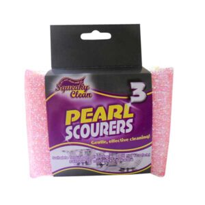 Squeaky Clean Washing Up Scourers | Pearl Scourers x 3