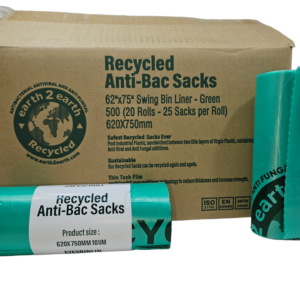 Earth2Earth Swing Bin Liners 62 cm x 75 cm | Green | Recycled