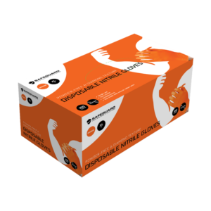 Orange Nitrile T-Grip 8G I 100 Gloves Per Box
