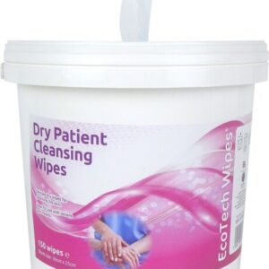 Ecotech Dry Patient Cleansing Wipes | Tube Of 150 Wipes