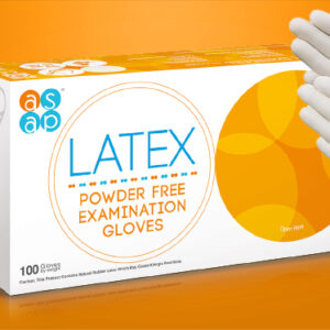 ASAP Powder Free Latex Gloves 5.3 G / 240 MM