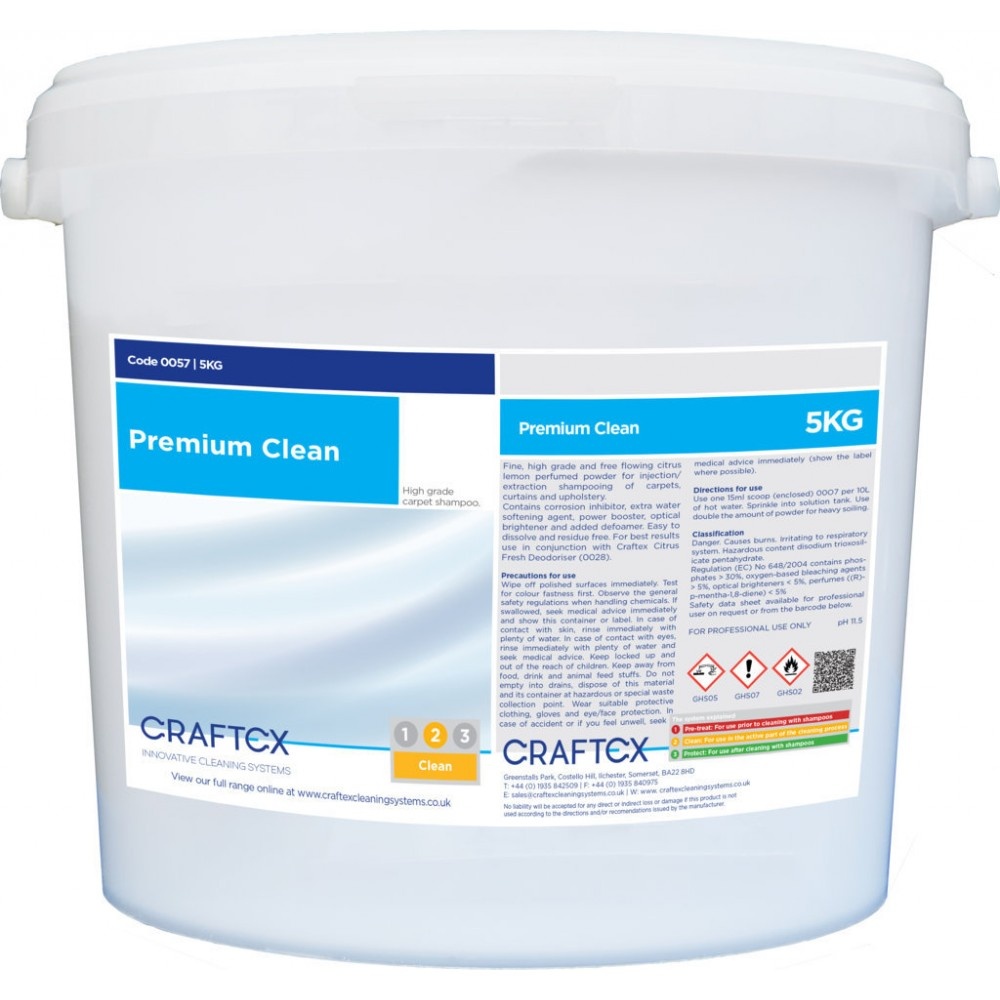 Craftex Premium Clean Carpet Cleaning Powder