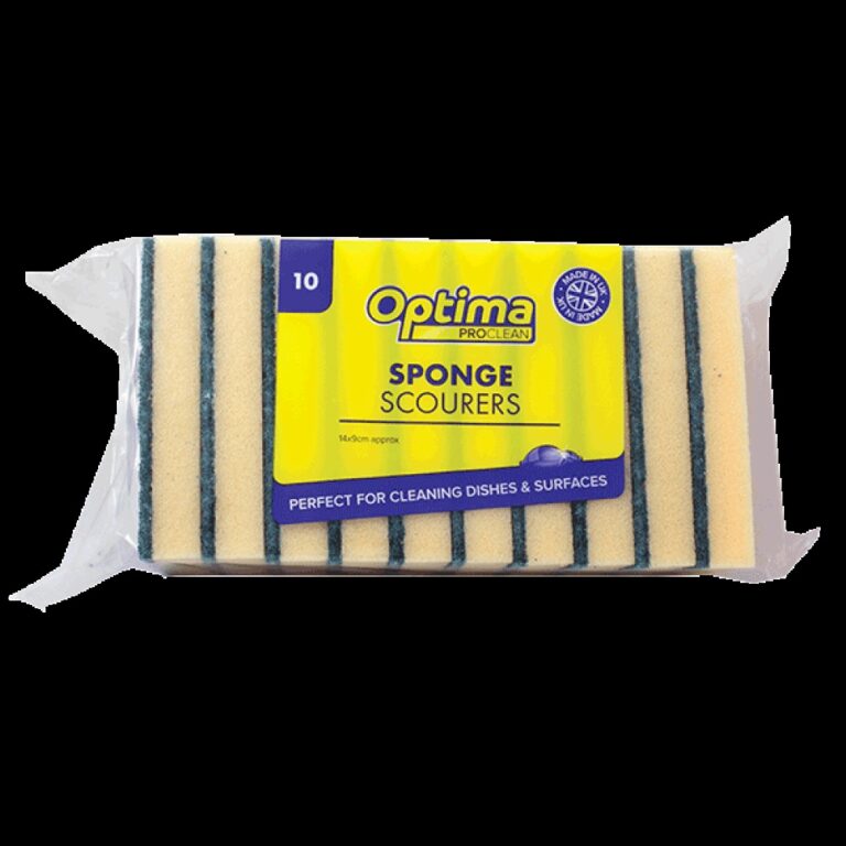 Thorough Cleaning With Optima Proclean 10 Large Sponge Scourers