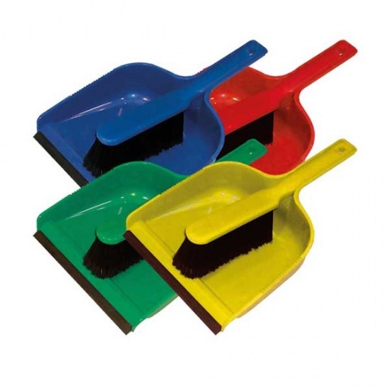 Dust Pan & Brush Set (Stiff) For Those Hard Jobs
