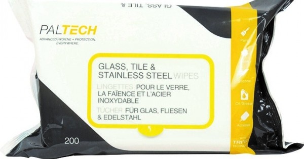 PalTech Glass, Tile & Stainless Steel Wipes