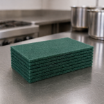 Heavy Duty Green Catering Scouring Pads