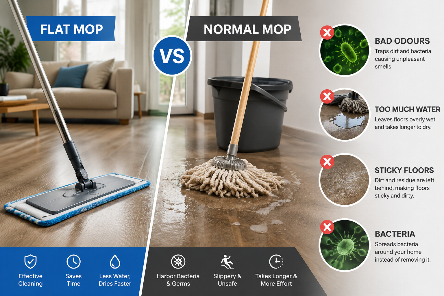 Flat Mops Versus Classic Mops